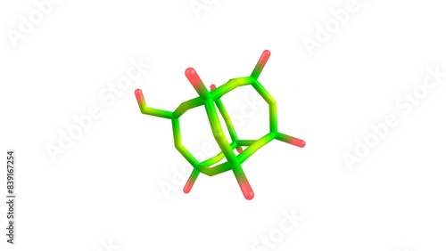 Silicon dioxide cluster rotating video Full HD