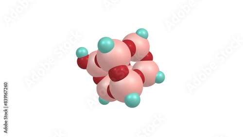Silicon dioxide cluster rotating video Full HD