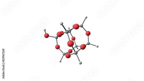 Silicon dioxide cluster rotating video Full HD