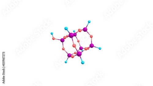Silicon dioxide cluster rotating video Full HD