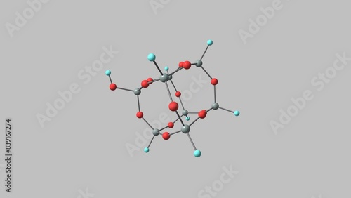 Silicon dioxide cluster rotating video Full HD