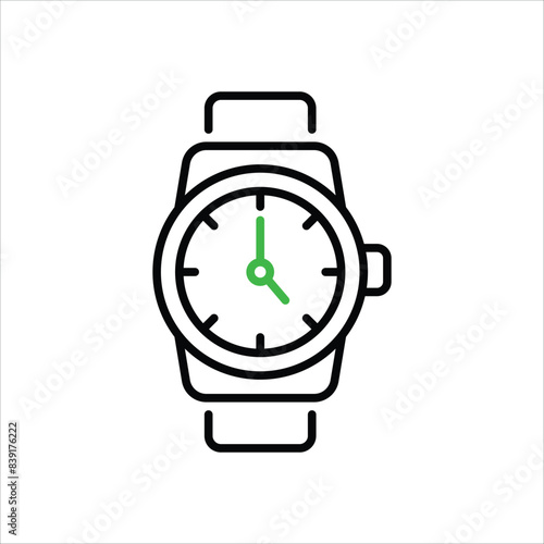 Wristwatch vector icon