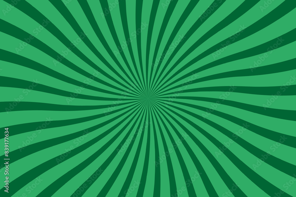 Green Sunburst Background. Vector illustration Green Sunburst Background. Vector illustration