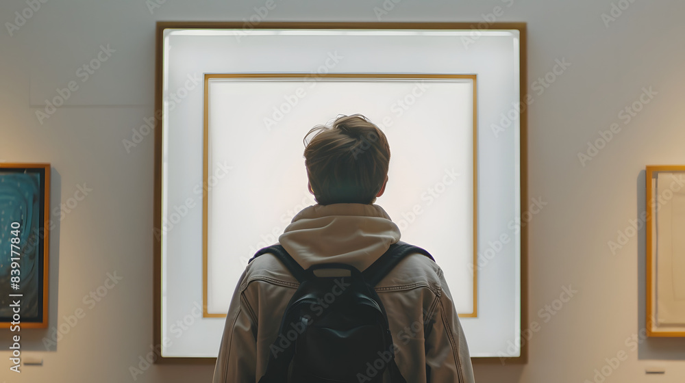 Group of People Standing in Front of Paintings Group of People Standing in Front of Paintings