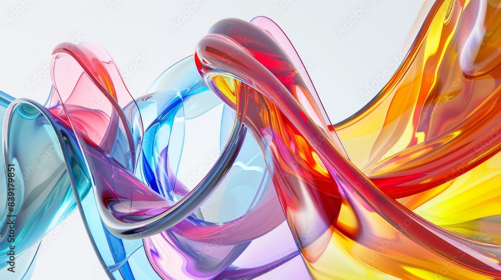 Elegant Abstract Glass Sculpture in Vibrant Colors, Modern Art Design Banner, abstract graphic, banner design, pattern design, web background template Elegant Abstract Glass Sculpture in Vibrant Colors, Modern Art Design Banner, abstract graphic, banner design, pattern design, web background template