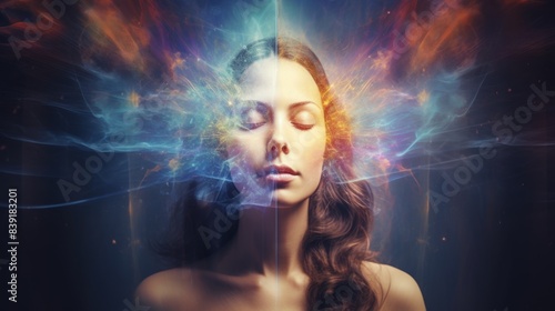 Energy woman, healing feminity