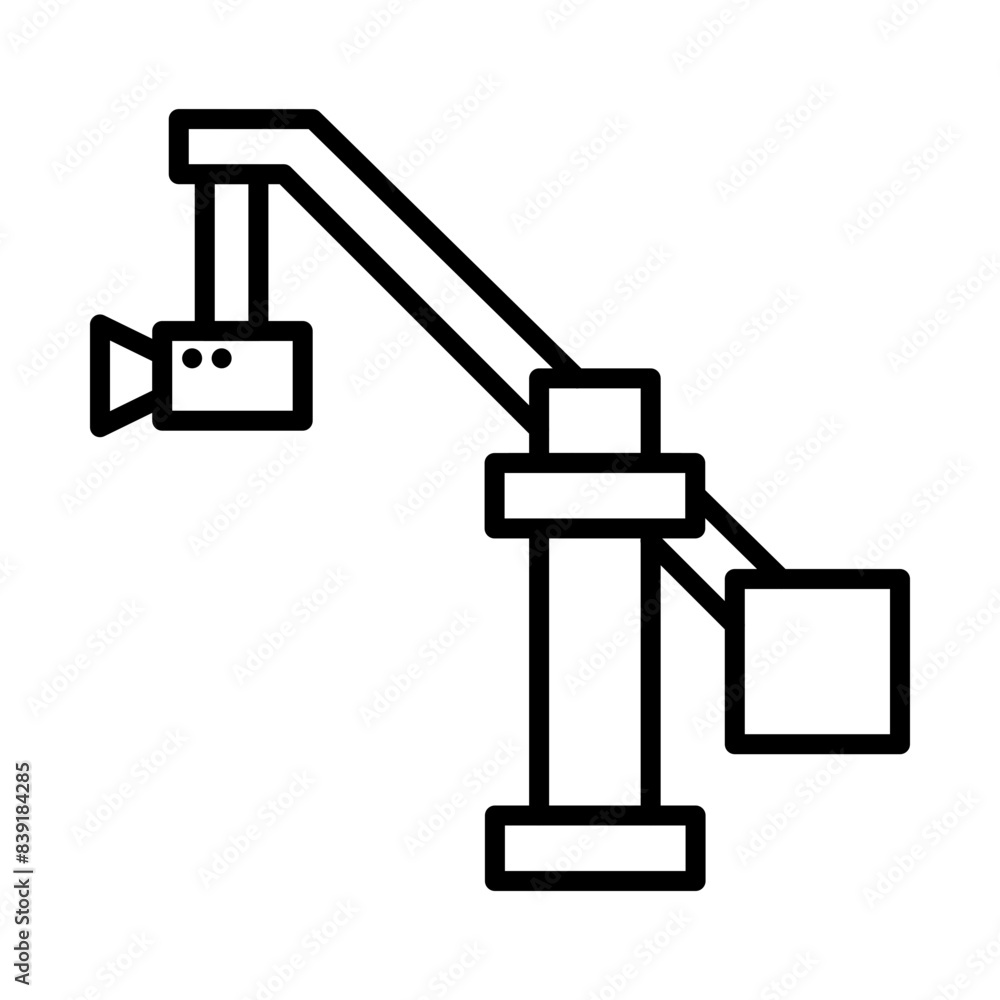 Crane line icon Crane line icon