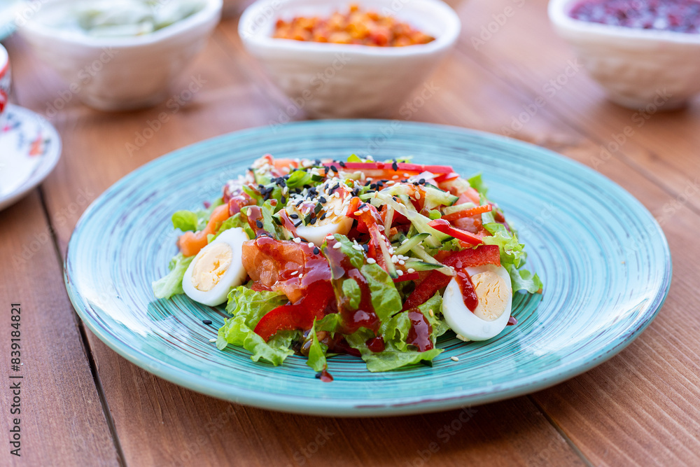 vegetable salad. a fresh vegetable salad. background salad vegetable salad. a fresh vegetable salad. background salad