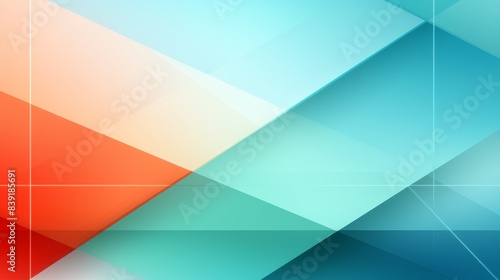 Abstract geometric shapes background in soft and light pastel colors for design and decoration