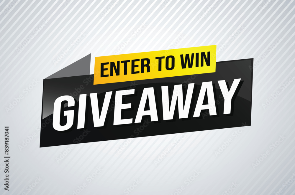 giveaway enter and win word vector illustration 3d style for social media landing page, template, ui, web, mobile app, poster, banner, flyer, background, gift card, coupon, label, wallpaper
giveaway enter and win word vector illustration 3d style for social media landing page, template, ui, web, mobile app, poster, banner, flyer, background, gift card, coupon, label, wallpaper