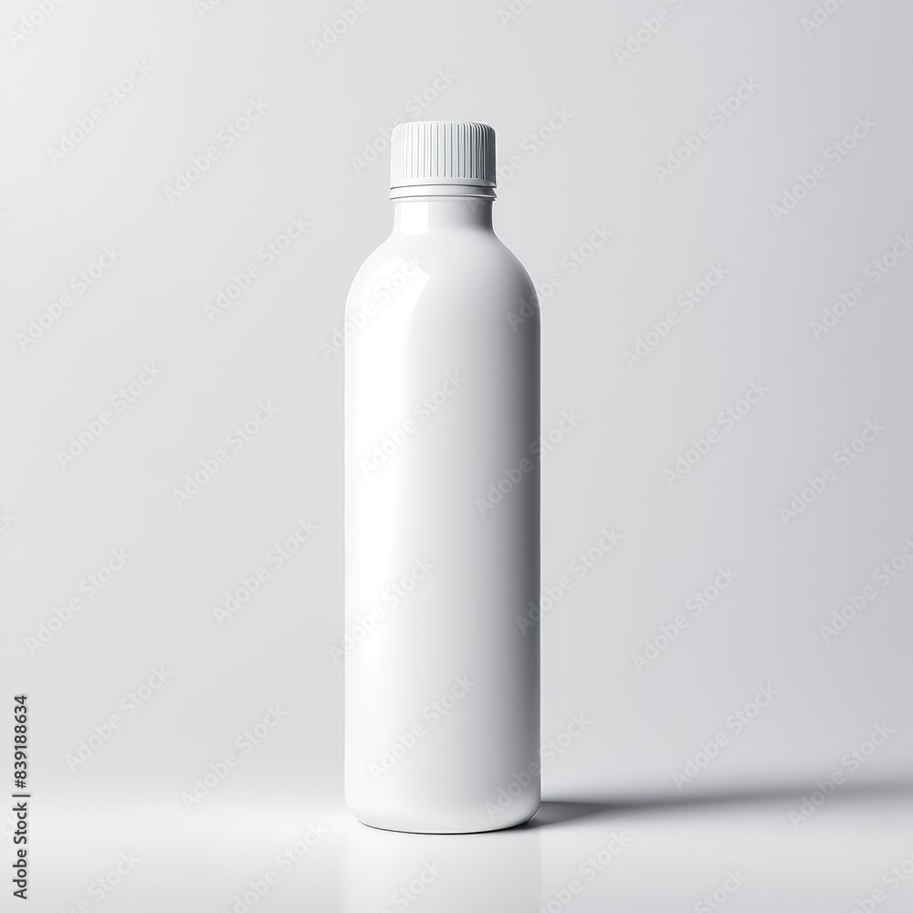 white bottle mockup isolated white background white bottle mockup isolated white background