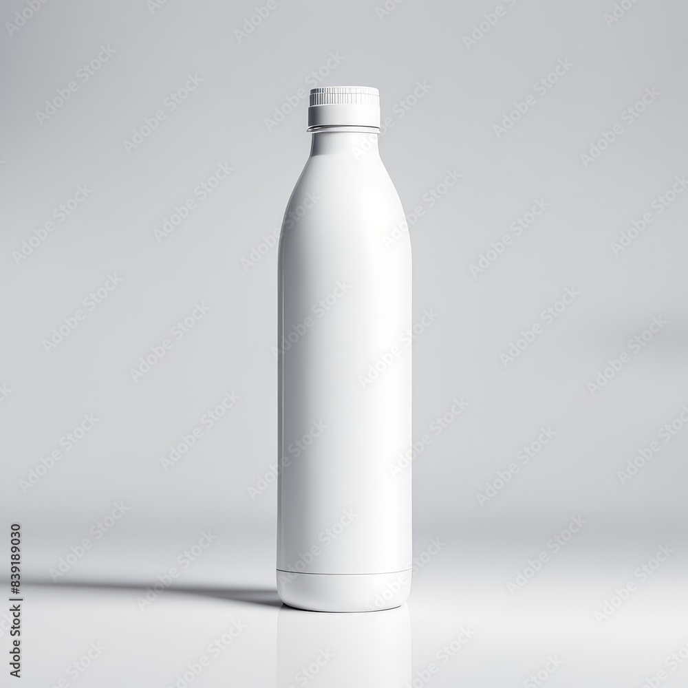 white bottle mockup isolated white background white bottle mockup isolated white background