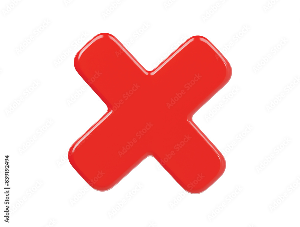 Reject icon 3d rener illustratio Reject icon 3d rener illustratio
