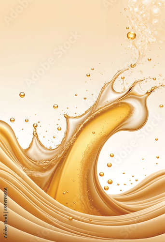 a picture of a splash of beer liquid on the background