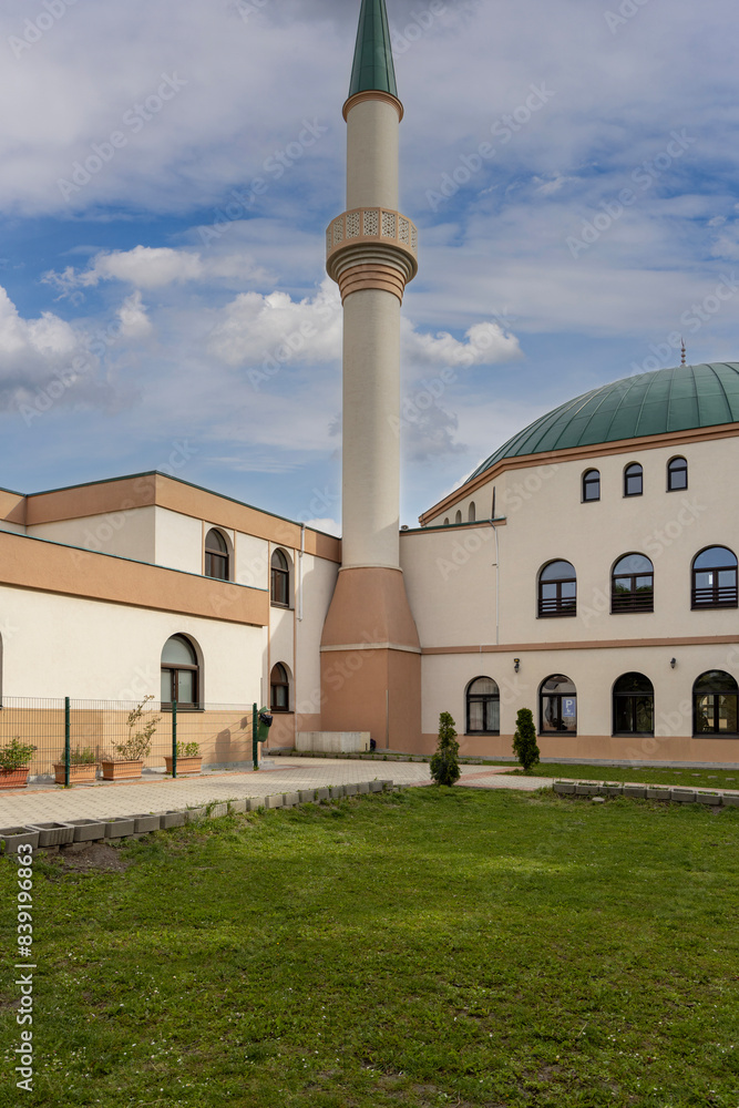 Vienna Islamic Centre, located on the Danube River, Vienna, Austria
