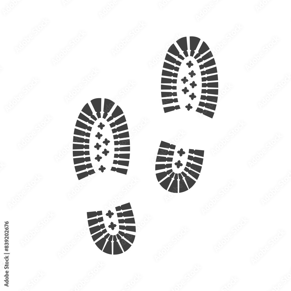 human footprint icon on white background human footprint icon on white background