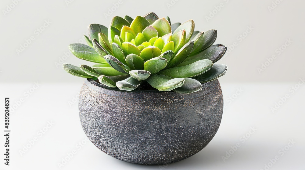Pot succulent isolated on a white background Pot succulent isolated on a white background