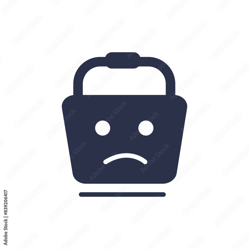 Shopping Basket Emoji sad