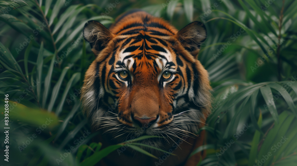 Tiger in the jungle Tiger in the jungle