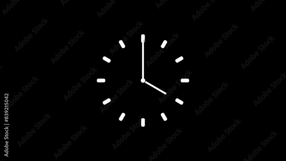 clock icon countdown 24 hour day fast speed animation. clock with moving arrows. animated clock on the black screen. clock icon countdown 24 hour day fast speed animation. clock with moving arrows. animated clock on the black screen.