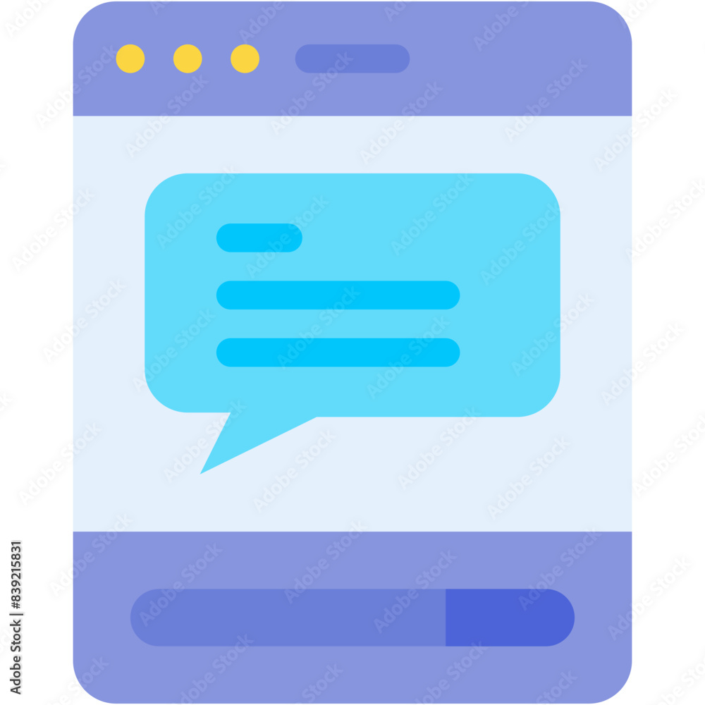 Vector Icon Browser, Chat, Message, Speech Bubble, Communication Vector Icon Browser, Chat, Message, Speech Bubble, Communication