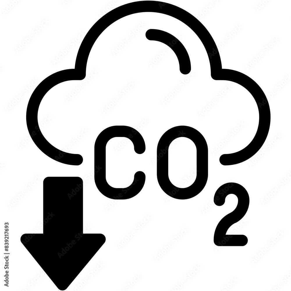 Vector Icon Co2, Gas, Carbon Dioxide, Co2 Cloud, Ecology and Environment Vector Icon Co2, Gas, Carbon Dioxide, Co2 Cloud, Ecology and Environment