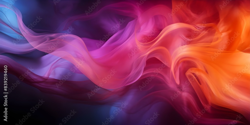 Colorful smoke puffs on a dark background with pink and orange hues. Concept Colorful Smoke Photography, Dark Background, Pink and Orange Hues, Creative Experiment, Vibrant Artworks Colorful smoke puffs on a dark background with pink and orange hues. Concept Colorful Smoke Photography, Dark Background, Pink and Orange Hues, Creative Experiment, Vibrant Artworks