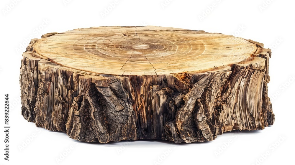 textured cross section of tree stump isolated on white background nature closeup textured cross section of tree stump isolated on white background nature closeup
