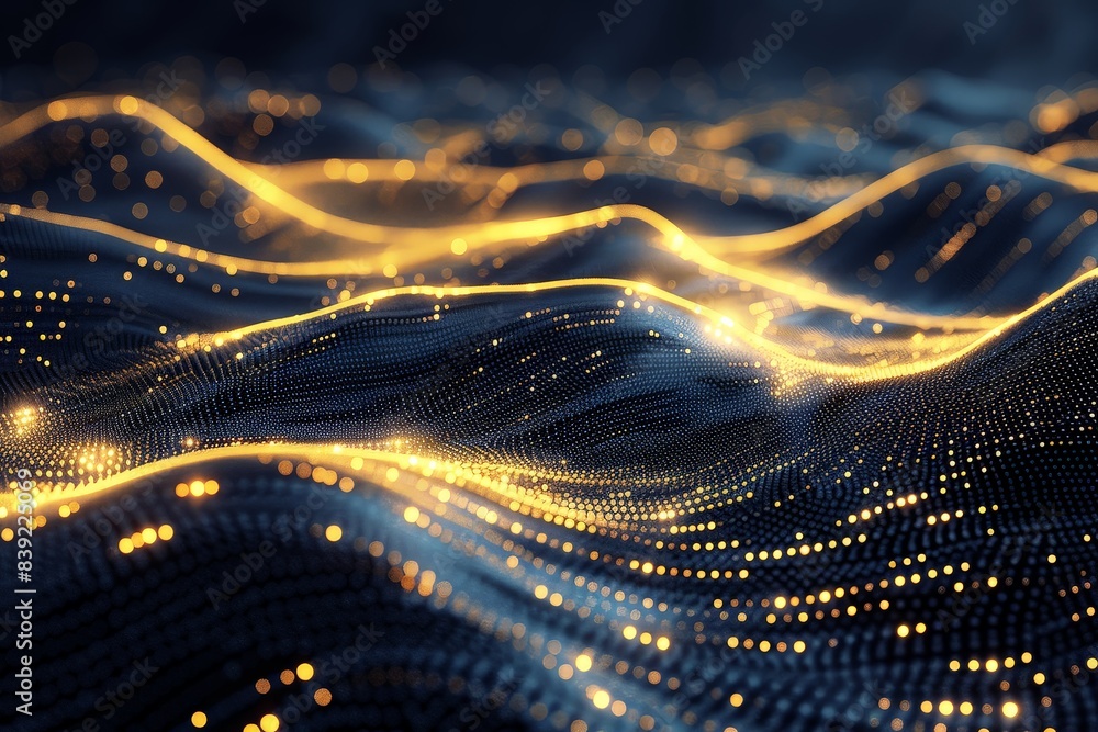 Abstract lines converge on radiant dots, embodying the power of connectivity. Desktop wallpaper. Abstract lines converge on radiant dots, embodying the power of connectivity. Desktop wallpaper.