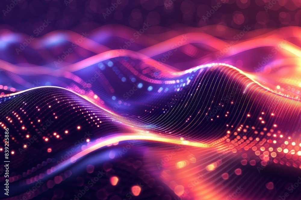 Abstract lines converge on radiant dots, embodying the power of connectivity. Desktop wallpaper. Abstract lines converge on radiant dots, embodying the power of connectivity. Desktop wallpaper.