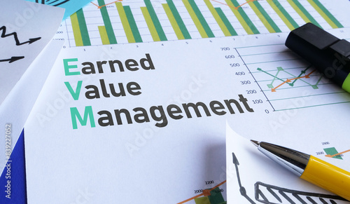 Earned Value Management EVM is shown as the business concept