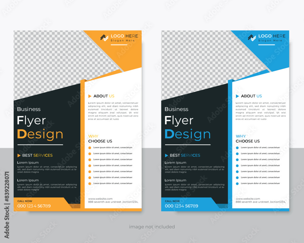 Creative Business Flyer Layout design template for print Creative Business Flyer Layout design template for print
