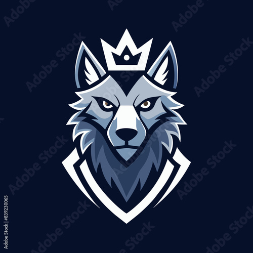 wolf head vector