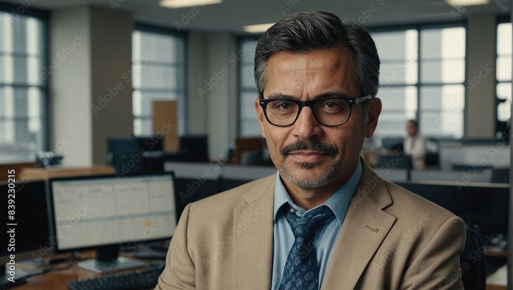 Fototapeta premium Portrait of a confident municipal office administrator