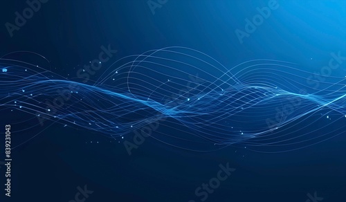 Abstract blue technology illustration background