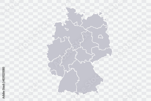 Germany Map Cloud Color on White Background quality files Png