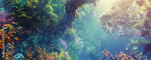 Wallpaper Mural Tilted angle view of a lush Torontodigital.ca