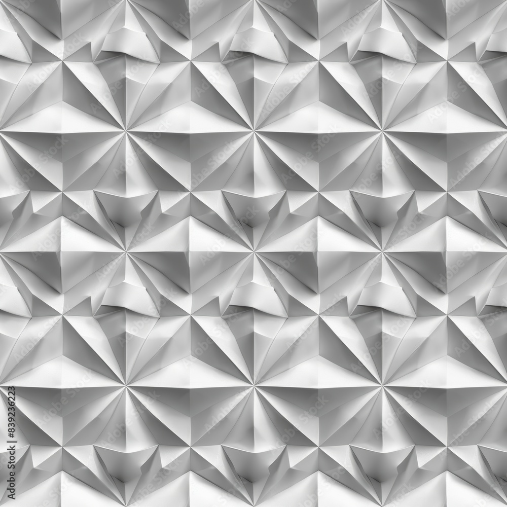 Obraz premium 3D Inflated Seamless Pattern of geometric shapes 