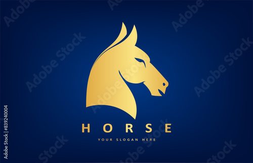 Horse logo vector. Animal vector design.
