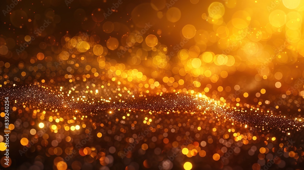 abstract gold background with blur bokeh light, glitter glow magical moment luxury atmosphere on ground stage abstract gold background with blur bokeh light, glitter glow magical moment luxury atmosphere on ground stage
