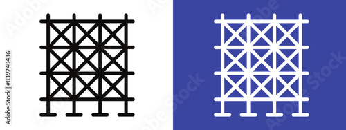 Scaffolding Graphic Representing Essential Construction Equipment