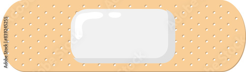 Adhesive Medical Plasters Flat Vector Illustration