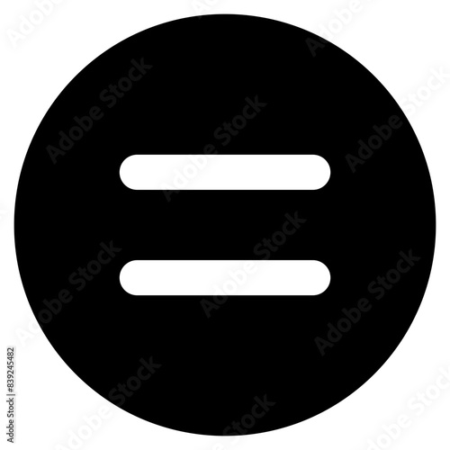Vector Icon Equal, Math, Same, Scale, Sign, Equal To