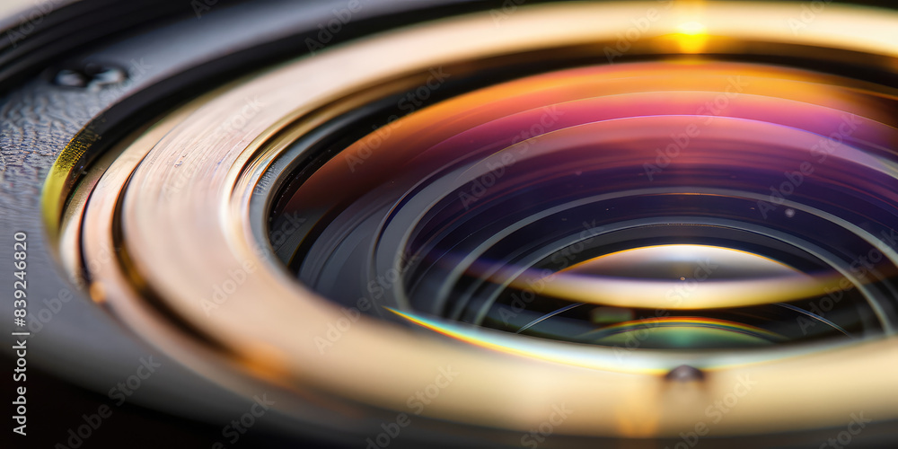 Macro closeup of camera lens aperture zoom background Macro closeup of camera lens aperture zoom background