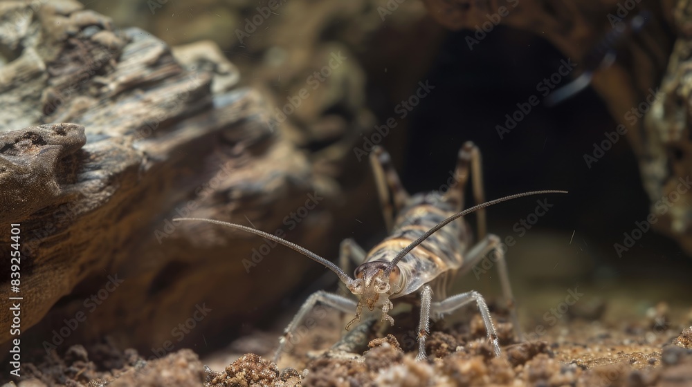 Intriguing Macro Portrait of a Cricket in Natural Habitat Intriguing Macro Portrait of a Cricket in Natural Habitat