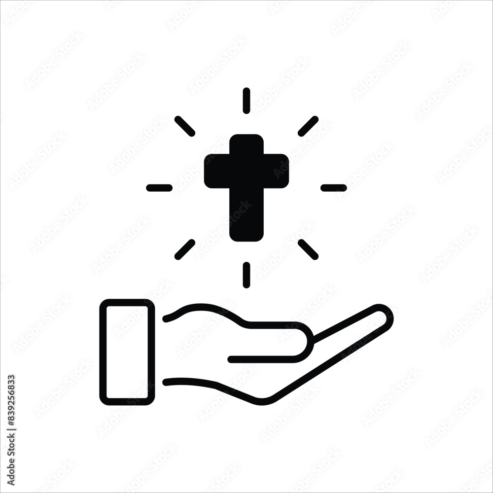 Fototapeta premium Hands vector icon