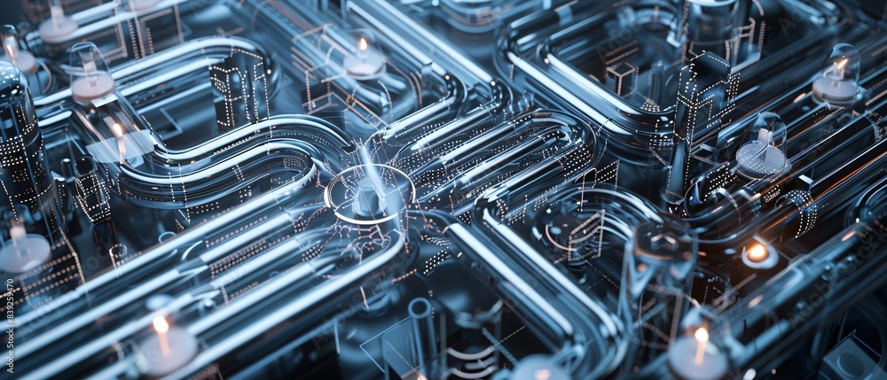Data Flow in Complex Network Maze, Ideal for Network Security Annotations Data Flow in Complex Network Maze, Ideal for Network Security Annotations