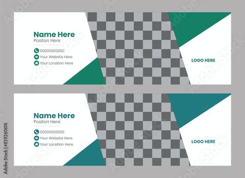 professional colorful email signatures template