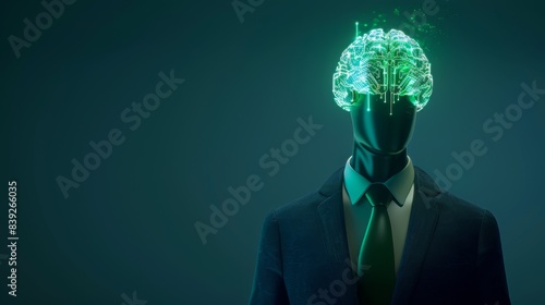 The cybernetic brain concept photo