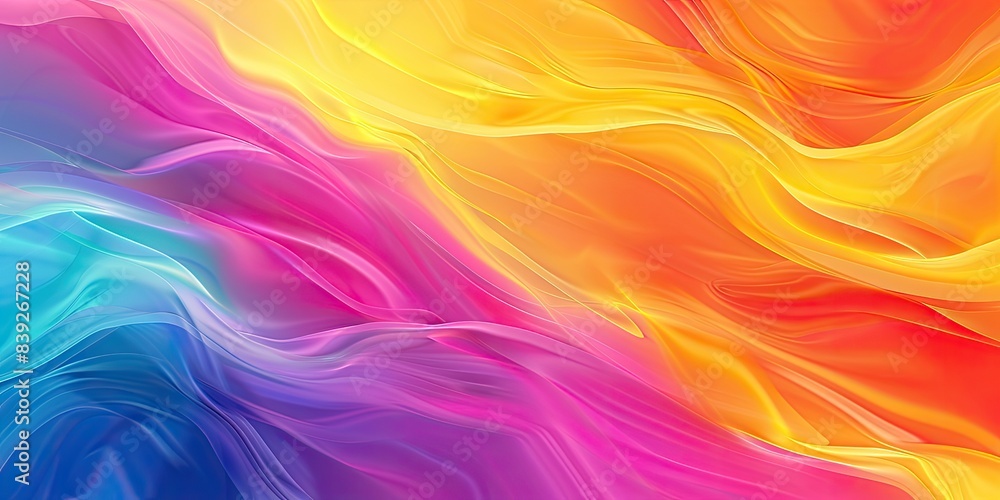 Obraz premium Dreamy Multicolor Fluid Design